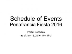 Peñafrancia Fiesta 2016 Schedule_p1