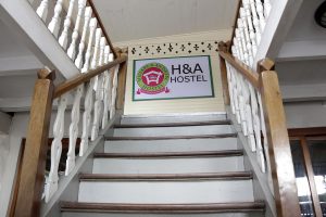 Hillary & Andrew Hostel and Restaurant Staircase