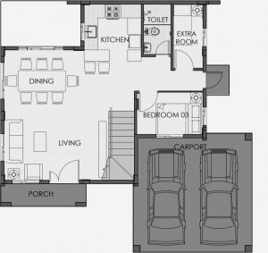 Camella Naga Greta ground floor plan